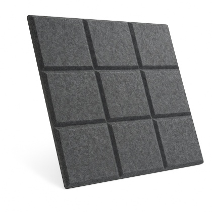 Panel ścienny dekoracyjny samoprzylepny filcowy Kolor Ciemny Szary