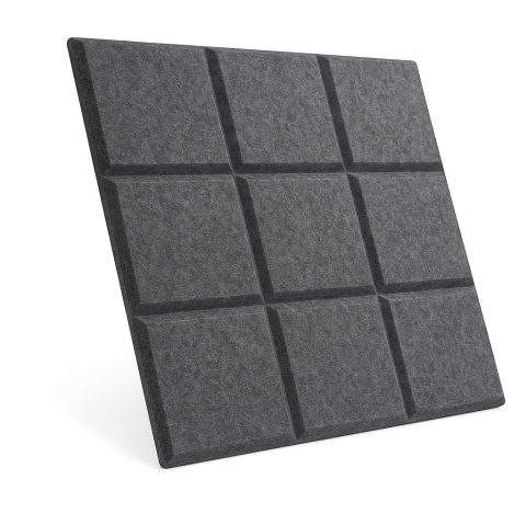 Panel ścienny dekoracyjny samoprzylepny filcowy Kolor Ciemny Szary