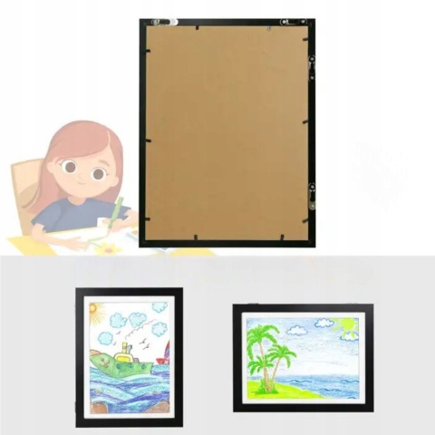 Ramka Artystyczna Na Obrazki Rysunki Zdjęcia Dzieci Otwierana z pojemnikiem