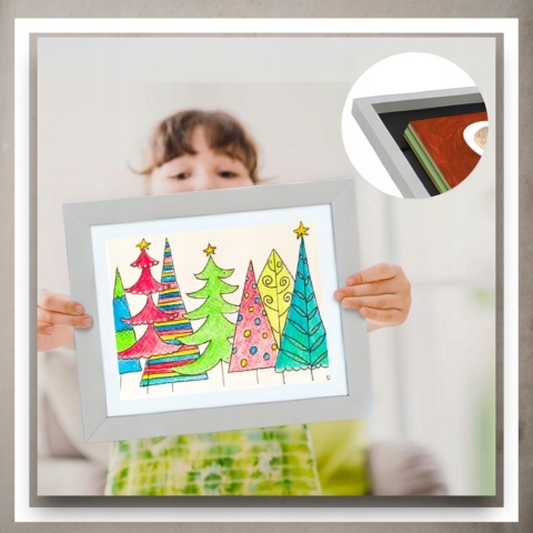 Ramka Artystyczna Na Obrazki Rysunki Zdjęcia Dzieci Otwierana z pojemnikiem