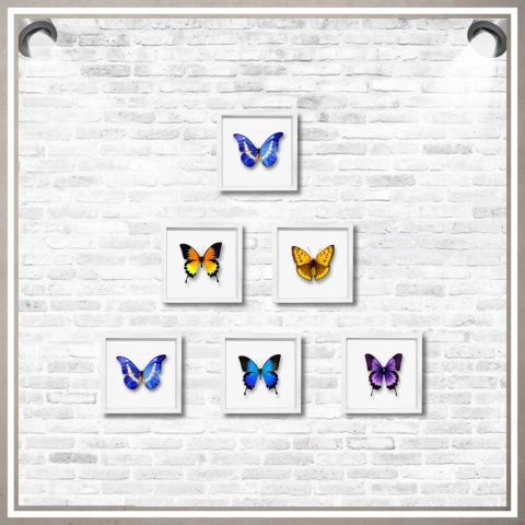 Ramka głęboka box 3D 24,5x24,5 cm do rękodzieła mchu na zdjęcia biała