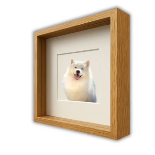 Ramka głęboka box 3d 30x30 cm do rękodzięła mchu na zdjęcia kolor naturalny