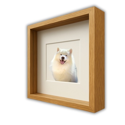 Ramka głęboka box 3d 30x30 cm do rękodzięła mchu na zdjęcia kolor naturalny