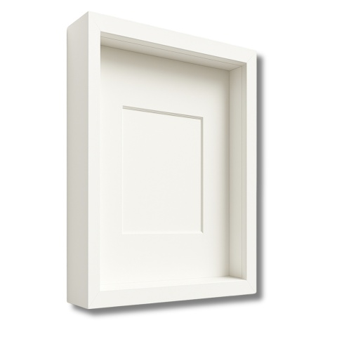 Ramka głęboka box 3d 30x40 cm do rękodzięła mchu na zdjęcia kolor biały