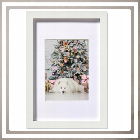 Ramka głęboka box 3d 30x40 cm do rękodzięła mchu na zdjęcia kolor biały