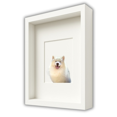 Ramka głęboka box 3d 30x40 cm do rękodzięła mchu na zdjęcia kolor biały