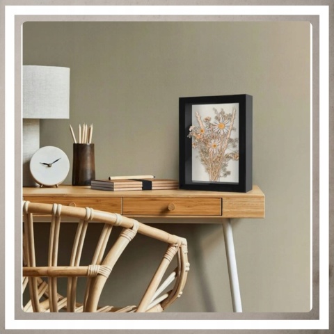 Ramka głęboka box 3d 35x45 cm do rękodzięła mchu na zdjęcia kolor czarny