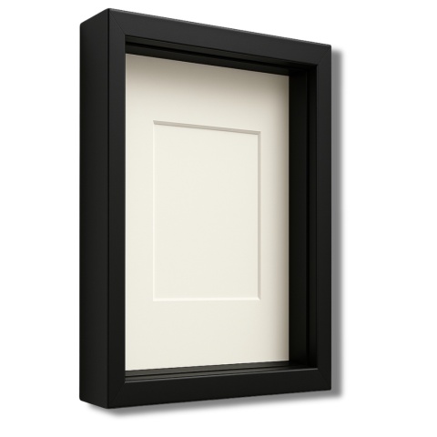 Ramka głęboka box 3d 35x45 cm do rękodzięła mchu na zdjęcia kolor czarny