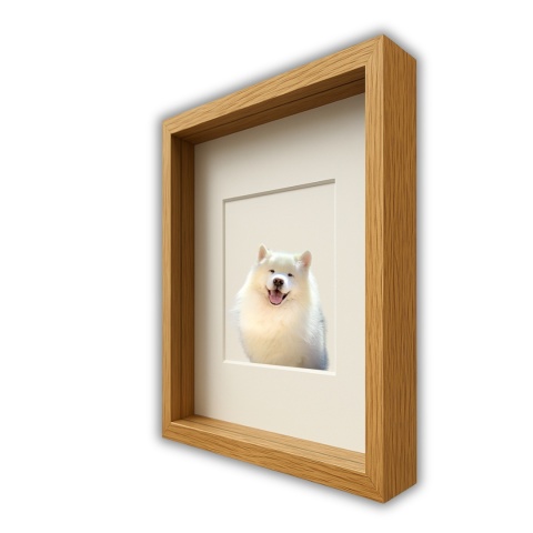 Ramka głęboka box 3d 35x45 cm do rękodzięła mchu na zdjęcia kolor naturalny