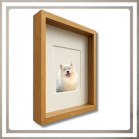 Ramka głęboka box 3d 35x45 cm do rękodzięła mchu na zdjęcia kolor naturalny