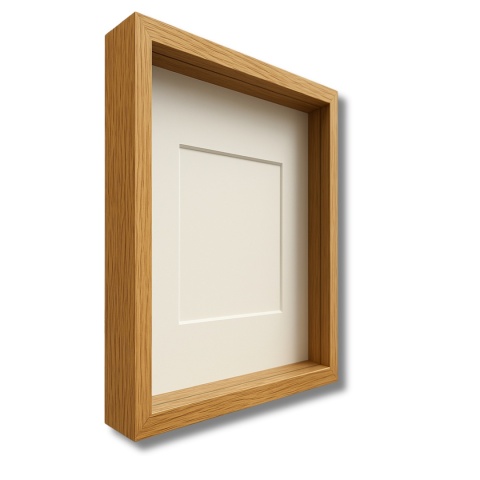 Ramka głęboka box 3d 35x45 cm do rękodzięła mchu na zdjęcia kolor naturalny