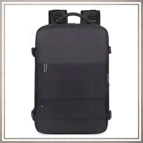 Bagaż podręczny plecak podróżny do samolotu 40x30 kabinówka Wizzair Ryanair CZARNY