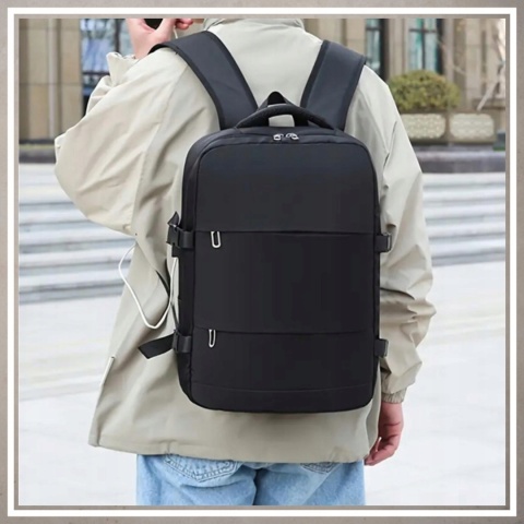 Bagaż podręczny plecak podróżny do samolotu 40x30 kabinówka Wizzair Ryanair CZARNY