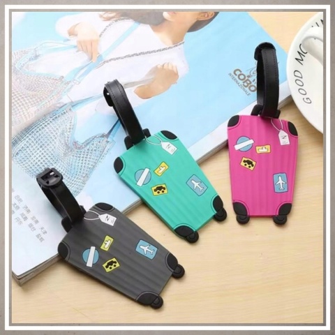Identyfikator zawieszka na bagaż podróży walizkę do samolotu RÓŻOWY