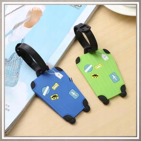 Identyfikator zawieszka na bagaż podróży walizkę do samolotu ZIELONY