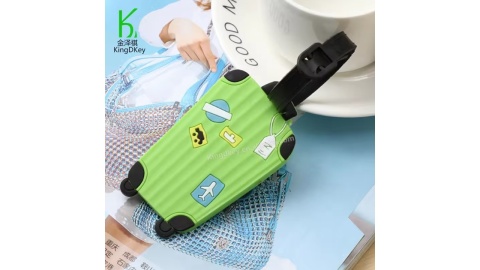 Identyfikator zawieszka na bagaż podróży walizkę do samolotu ZIELONY