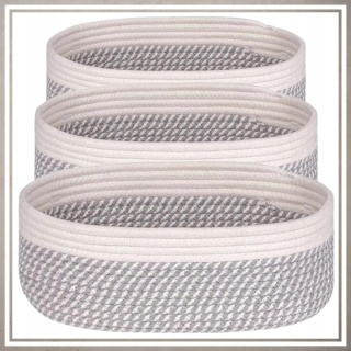 ORGANIZER BOHO ZESTAW 3 SZT PREMIUM koszyk kosmetyki zabawki łazienki kosz