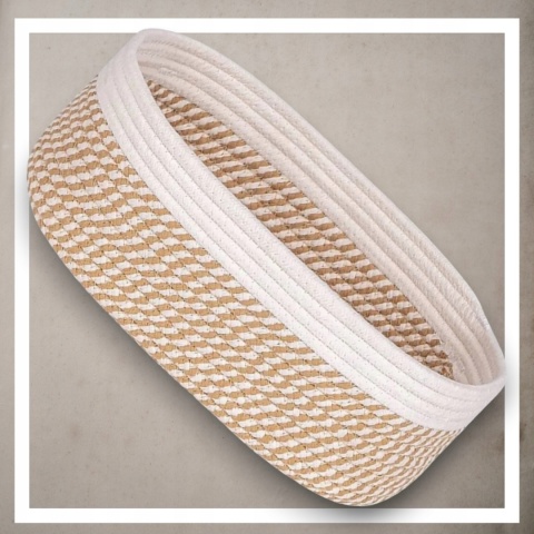 ORGANIZER BOHO ZESTAW 3 SZT PREMIUM koszyk kosmetyki zabawki łazienki kosz