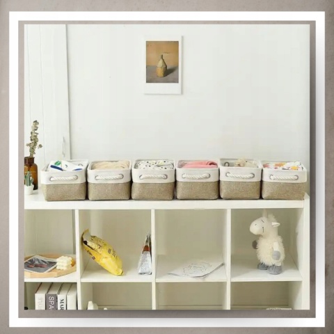 ORGANIZER DO PRZECHOWYWANIA BOHO kosz pojemnik na pranie zabawki łazienka L