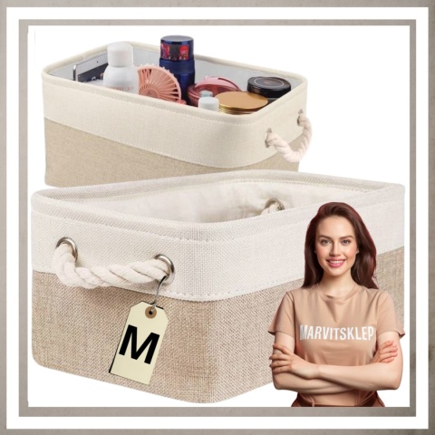 ORGANIZER DO PRZECHOWYWANIA BOHO kosz pojemnik na pranie zabawki łazienka M