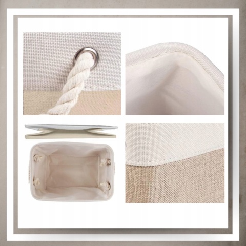 ORGANIZER DO PRZECHOWYWANIA BOHO kosz pojemnik na pranie zabawki łazienka M