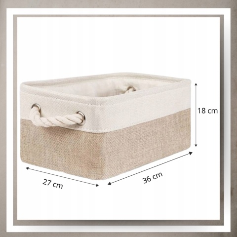 ORGANIZER DO PRZECHOWYWANIA BOHO kosz pojemnik na pranie zabawki łazienka M