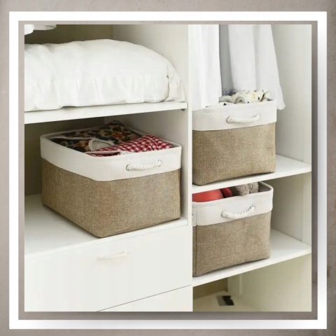 ORGANIZER DO PRZECHOWYWANIA BOHO kosz pojemnik na pranie zabawki łazienka M