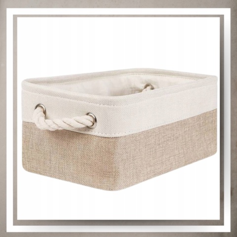 ORGANIZER DO PRZECHOWYWANIA BOHO kosz pojemnik na pranie zabawki łazienka M