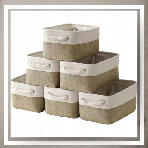 ORGANIZER DO PRZECHOWYWANIA BOHO kosz pojemnik na pranie zabawki łazienka S