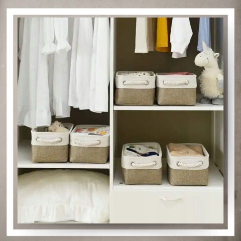 ORGANIZER DO PRZECHOWYWANIA BOHO kosz pojemnik na pranie zabawki łazienka S