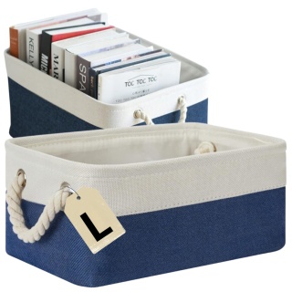 ORGANIZER DO PRZECHOWYWANIA DEKORACYJNY kosz pojemnik na pranie zabawki L