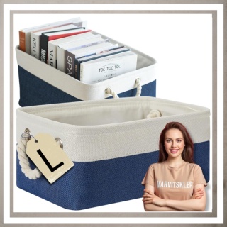 ORGANIZER DO PRZECHOWYWANIA DEKORACYJNY kosz pojemnik na pranie zabawki L