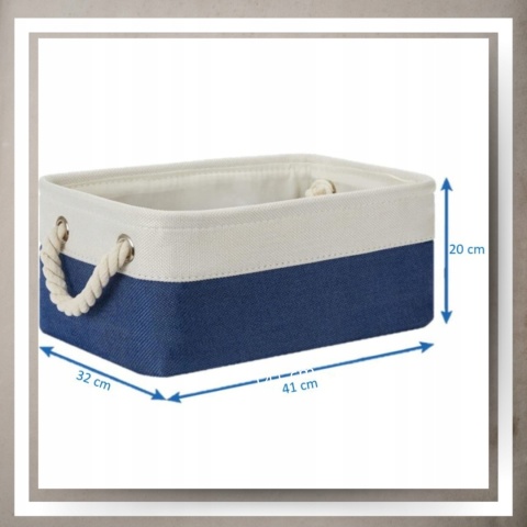 ORGANIZER DO PRZECHOWYWANIA DEKORACYJNY kosz pojemnik na pranie zabawki L