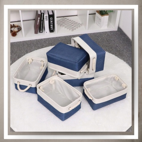 ORGANIZER DO PRZECHOWYWANIA DEKORACYJNY kosz pojemnik na pranie zabawki L