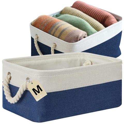 ORGANIZER DO PRZECHOWYWANIA DEKORACYJNY kosz pojemnik na pranie zabawki M