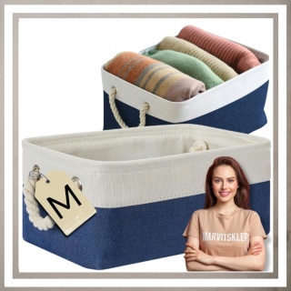 ORGANIZER DO PRZECHOWYWANIA DEKORACYJNY kosz pojemnik na pranie zabawki M