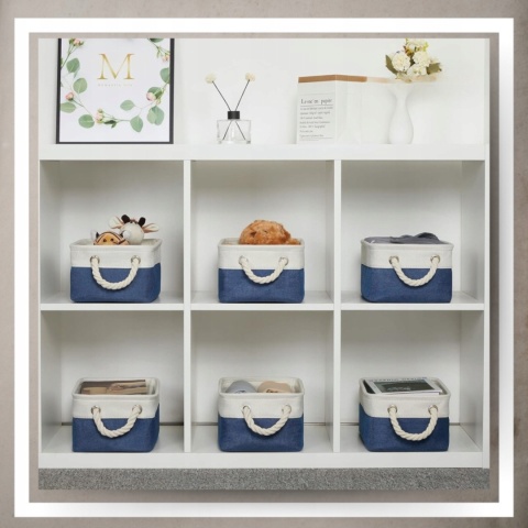 ORGANIZER DO PRZECHOWYWANIA DEKORACYJNY kosz pojemnik na pranie zabawki M