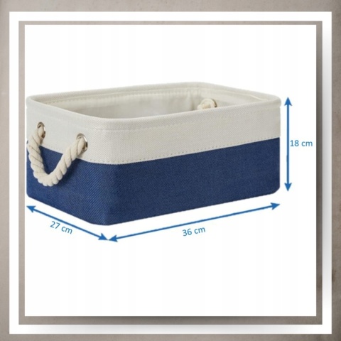 ORGANIZER DO PRZECHOWYWANIA DEKORACYJNY kosz pojemnik na pranie zabawki M