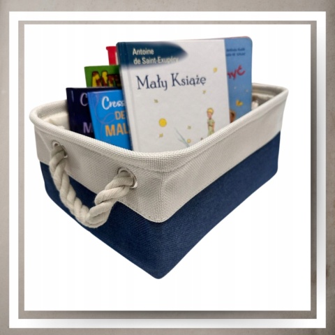 ORGANIZER DO PRZECHOWYWANIA DEKORACYJNY kosz pojemnik na pranie zabawki M
