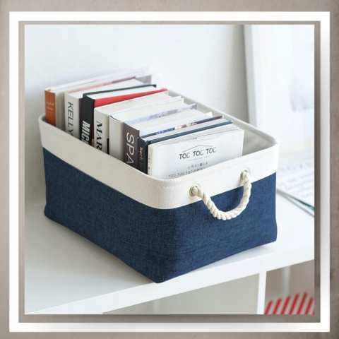 ORGANIZER DO PRZECHOWYWANIA DEKORACYJNY kosz pojemnik na pranie zabawki M