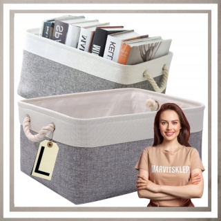 ORGANIZER DO PRZECHOWYWANIA Kosz Pojemnik na zabawki kosmetyki ubrania L