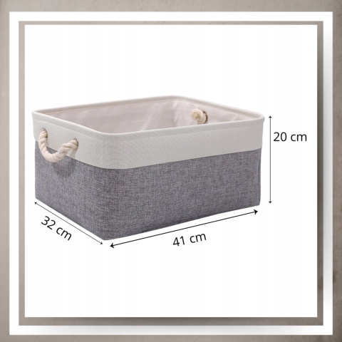 ORGANIZER DO PRZECHOWYWANIA Kosz Pojemnik na zabawki kosmetyki ubrania L