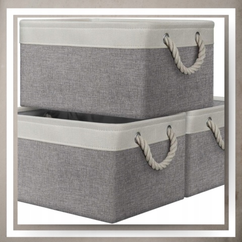 ORGANIZER DO PRZECHOWYWANIA Kosz Pojemnik na zabawki kosmetyki ubrania L