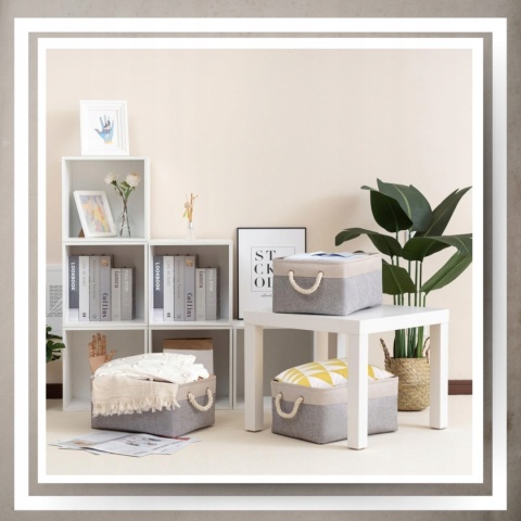 ORGANIZER DO PRZECHOWYWANIA Kosz Pojemnik na zabawki kosmetyki ubrania L