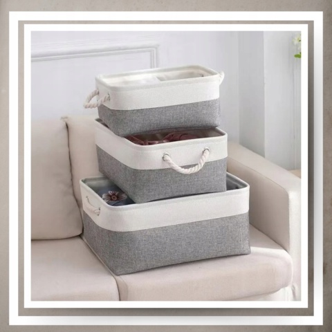 ORGANIZER DO PRZECHOWYWANIA Kosz Pojemnik na zabawki kosmetyki ubrania L