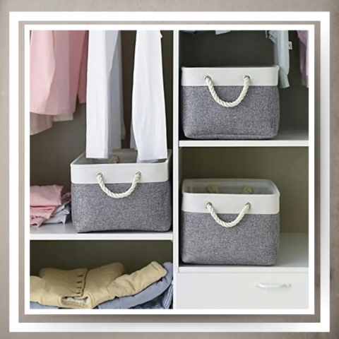 ORGANIZER DO PRZECHOWYWANIA Kosz Pojemnik na zabawki kosmetyki ubrania M