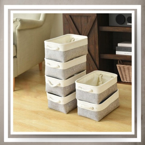 ORGANIZER DO PRZECHOWYWANIA Kosz Pojemnik na zabawki kosmetyki ubrania M