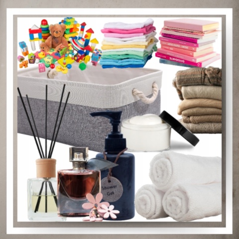 ORGANIZER DO PRZECHOWYWANIA Kosz Pojemnik na zabawki kosmetyki ubrania S