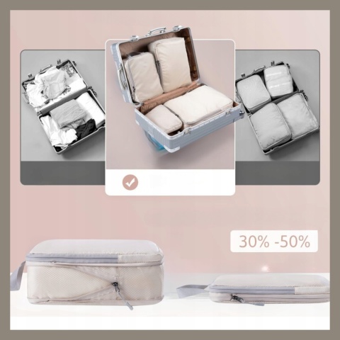 .ORGANIZER KOMPRESYJNY do pakowania walizki Podróżne Torby Zestaw 3 szt