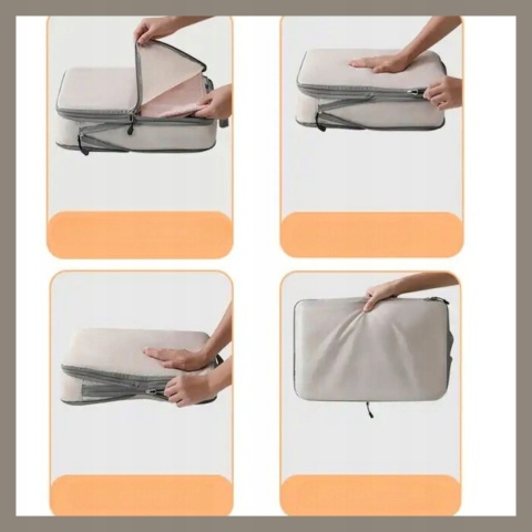 .ORGANIZER KOMPRESYJNY do pakowania walizki Podróżne Torby Zestaw 3 szt